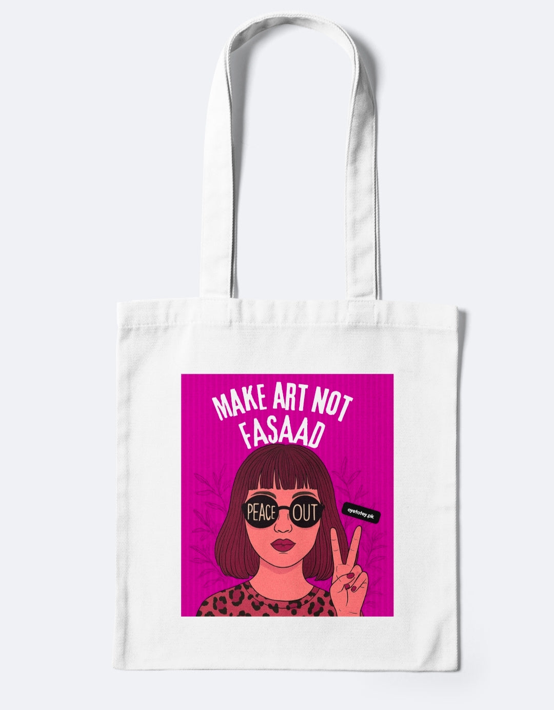 MAKE ART NOT FASAD TOTE BAG